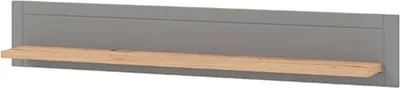 Image de Suelli - Étagère, 146x20x24h cm Gris, une tablette