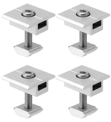 Solarpanel-Mittelklemmen 30 mm, 4 Stück, Aluminium