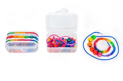 Produktbild von Holzspielzeug Perlen-Fädelspiel Länge 100 cm NEU