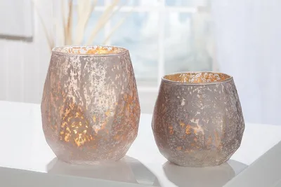 Produktbild von Gilde Glas Windlicht "Cinza" VE 4 51330