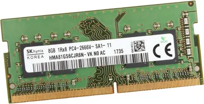 Obrázok produktu pre Hynix 8Gb Ram Memory 2666MHz DDR4 HMA81GS6JJR8N-VK Notebook IMac Laptop 260Pin
