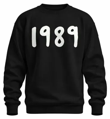 Produktbild von Jahrgang 1989 Retro 90er Geburtsjahr Geschenk Vintage Sweatshirt Pullover, Schwarz, L
