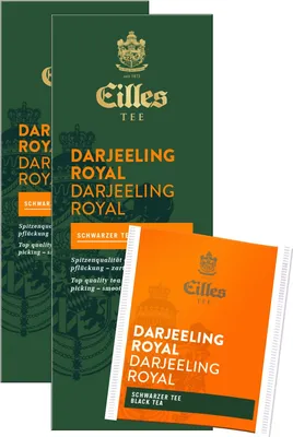 Produktbild von EILLES TEE Teebeutel Darjeeling Royal, Sparpack mit 2x25er Box