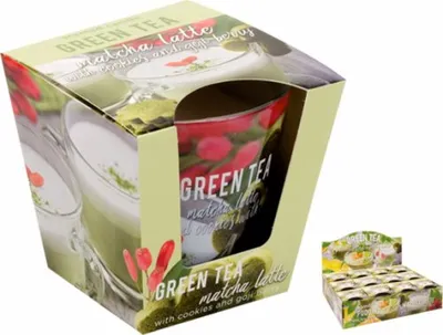 Obrázok produktu pre Sviečka v skle GREEN TEA - MATCHA LATTE 115g