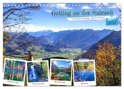 Produktbild von Golling an der Salzach (Wandkalender 2027 DIN A4 quer), CALVENDO Monatskalender