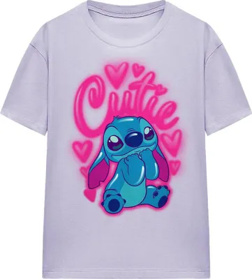 Image de Lilo & Stitch - T-shirt "Cutie" pour femme TV19820 (XL) (Lavande)