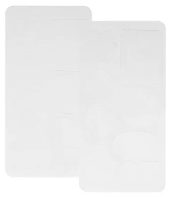 Selbstklebende Reparaturpflaster 10x20 cm, 2 Bögen, weiß, 9 Motive