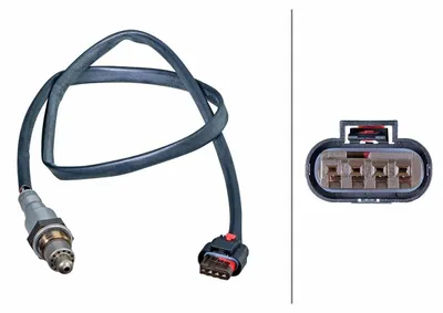 Produktbild von HELLA Lambdasonde für FORD FOCUS III Turnier nach-Kat Beheizt 700mm 6PA 358 243-421