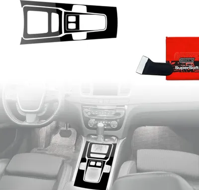Obrázok produktu pre Ochranné fólie 4 v 1 pre stredovú konzolu – Peugeot 508 (2010–2018) Čierna lesklá Grizz Protector