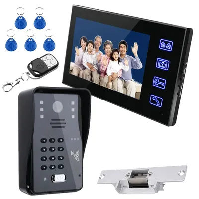 Obrázek produktu pro 7" LCD video dveřní interkom, hands-free, kontrola přístupu RFID, 816BMJKENO11