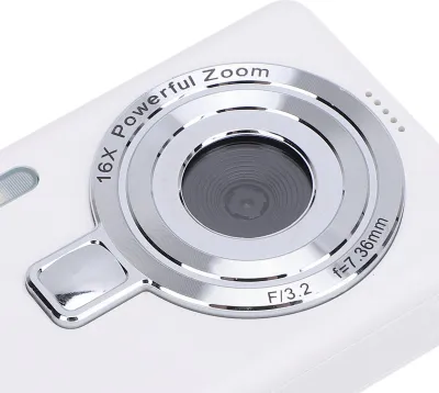 Immagine prodotto di Fotocamera digitale 50MP 4K ad alta definizione con zoom 16X Schermo IPS da 2,4 pollici Anti-Shake Selfie compatto 64GB