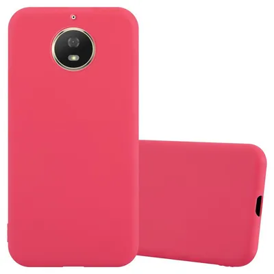 Obrázek produktu pro Cadorabo Case for Motorola MOTO G5S Protective Cover in Red Pouzdro na mobilní telefon TPU Silicone Case Cover