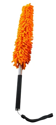 Produktbild von Staubwedel mit ausziehbaremTeleskop-Stiel und flexiblen Köpfen Orange