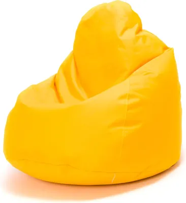 Produktbild von Ecopuf Fuzzy, Sitzsack, Sessel Kinder Erwachsene, Pouf, Bean Bag Gaming, 80x110, Gelb Nc4