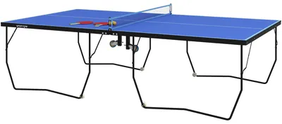 Produktbild von SPORTNOW Tischtennisplatte, Klappbar Tischtennistsich mit Netz, Rollen