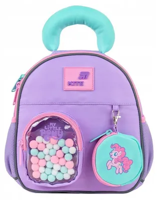 Zdjęcie produktu dla Plecak przedszkolny dla dziewczynki z portfelikiem My Little Pony Kite