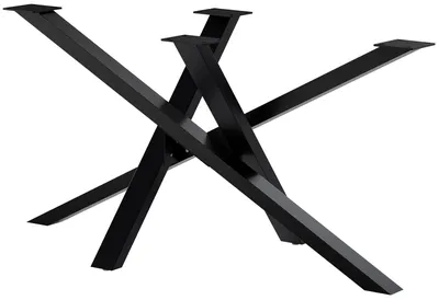Produktbild von CLP Tischbeine Finney aus Stahl schwarz Größe 140x70x72 cm Größe 140x70x72 cm