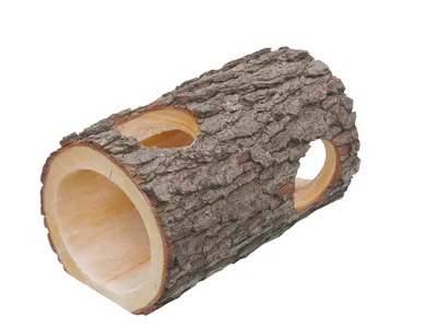 Produktbild von HUGRO® Emstunnel, Holztunnel für Kleintiere & Reptilien, Erle, 35 cm