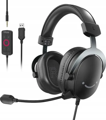 Zdjęcie produktu dla Słuchawki przewodowe z mikrofonem Fifine AmpliGame H9 Nauszne Czarne Gaming