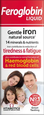 Produktbild von Vitabiotics Feroglobin Liquid Feroglobina w płynie suplement diety, 200 ml
