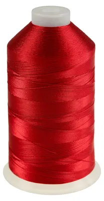 Produktbild von 3000m Nähgarn Polyester 210D/3, Farbauswahl - Sattlergarn Jeansgarn Forellenfaden, Farbe:A572 rot