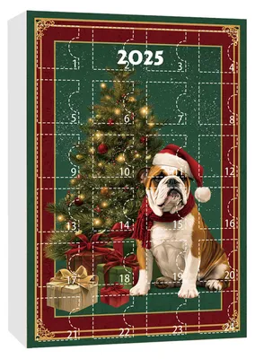 Produktbild von Hunde-Adventskalender 2025, 24-teiliges Set mit 2D-Hunderassen-Anhängern für den Weihnachtsbaum, 24-tägiger Countdown bis Weihnachten, Überraschungsgeschenk für Hundeliebhaber