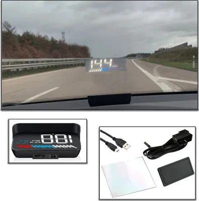 Immagine prodotto di Set universale di sostituzione del display Head Up Display per auto GPS HUD OBD 2 Display digitale