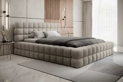 Produktbild von YOURHOUSE24 Polsterbett Dizzle Bett Doppelbett Bettgestell mit Lattenrost (Farbe: Royal 20, Größe: 140x200 cm)