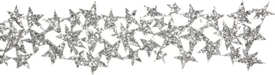 Produktbild von Glitterband "Sterne", B 90 mm, L 1 m Silber
