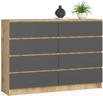 Image de raumhirsch : Commode haute de 138 cm avec 8 tiroirs.
raumhirsch : Meuble buffet/armoire de 99 cm de haut