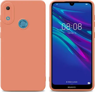 Obrázek produktu pro Cadorabo Case for Huawei Y6 2019 Orange TPU Silicone Case Cover Kryt mobilního telefonu