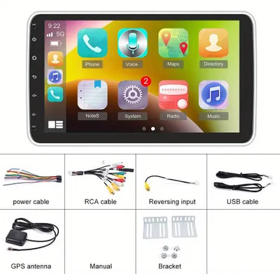 Imagen del producto de Radio para coche - Android Auto - Sistema multimedia - Sistema de navegación - Pantalla compatible con CarPlay