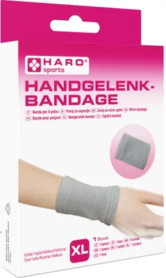 Zdjęcie produktu dla HARO 10160 Wsparcie sportowe HARO "Nadgarstek", rozmiar: XL, szary
