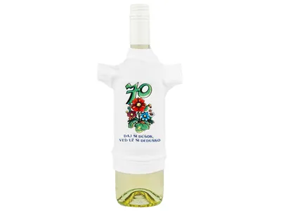 Obrázok produktu pre Tričko na fľašu k sedemdesiatke