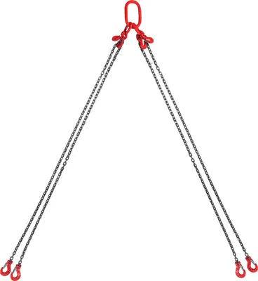 Produktbild von SucceBuy-Kettenschlinge, 1/4 Zoll x 5 Fuß, mit Haken, G80-Motorkettenhebebühnen, 6600 lbs/3 Tonnen, für Motorhebebühnen, mit 4-Bein-Greifhaken und Einstellern