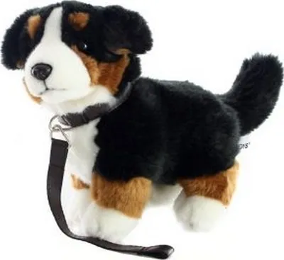 Obrázek produktu pro Plyš Bernský salašnický pes s vodítkem 26 cm