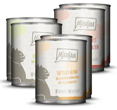 Immagine prodotto di MjAMjAM 6x800g Mixpack I Cibo umido per gatti alimento principale naturale