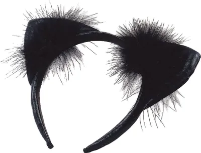 Immagine prodotto di Bristol Novelty Unisex Orecchie da gatto in vinile con fascia, per adulti BN1216 (Taglia unica) (Nero)