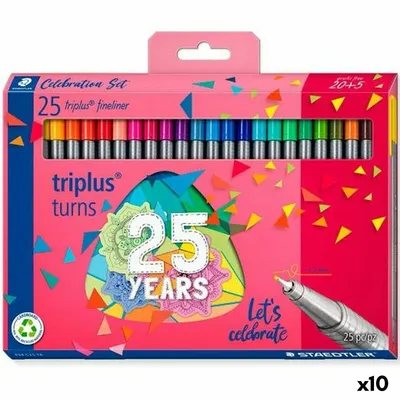 Produktbild von Marker-Set Staedtler Triplus Fineliner 334 10 Stück