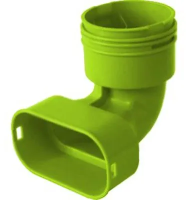 Produktbild von Wolf Winkeladapter CWL Übergang 75mm rund auf 50x100 Flachkanal