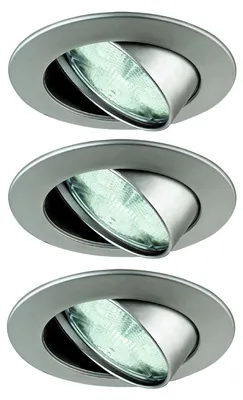 Zdjęcie produktu dla Zestaw oświetlenia wpuszczanego Paulmann Premium RGB Wellness LED 3x3W 30VA 230V 83mm chrom mat/aluminium cynk