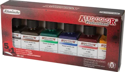 Produktbild von Schmincke Aero Color 5+1 Sonderedition 6 x 28ml Airbrush Farben Set 81 745 097
