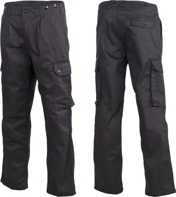 Produktbild von Feldhose BW (Bundeswehr) schwarz, Baumwoll-Polyester-Mix, extrem strapazierfähig