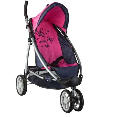 Obrázok produktu pre Kočík pre bábiky – Butterfly – Besttoy
