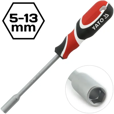 Produktbild von Yato YT-1544, Ratschenschlüssel, 1 Stück(e), Schwarz, Orange, Edelstahl, Chrom-Vanadium-Stahl, 12,5 cm