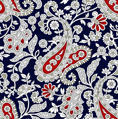 Immagine prodotto di OUTDOOR DECOSTOFFE OXFORD - motivo orientale rosso e bianco I DR168
