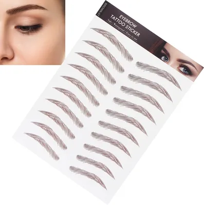 Zdjęcie produktu dla Professional Waterproof Eyebrow Tattoo Sticker Eyebrow Transfer Sticker for WomenBROWN-07