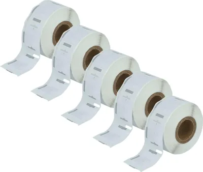 Produktbild von vhbw 5x Rolle 12mm x 24mm (1000 Etiketten) Ersatz für Dymo 11353 für Drucker Weiß