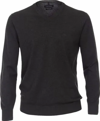 Produktbild von CASAMODA Herren Pullover V-Neck Regular-Fit Anthrazit 6XL