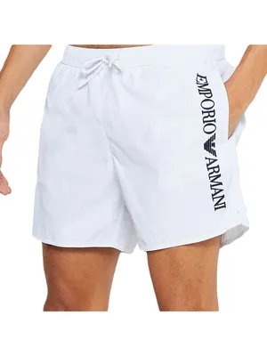 Produktbild von EMPORIO ARMANI Herren-Seeboxer-Badehose, Badeshorts mit Taschen und externem Kordelzug, Artikel 211740 3R422, EUR 48 / CN 175/86A, Poliammide 100%